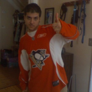 getting ready to go downtown and watch the game... GO PENS!!