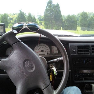 view from the drivers seat