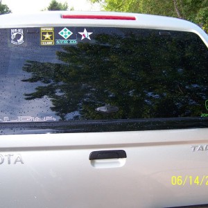 Back window decals