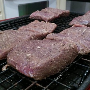 Drying these backstraps a bit for tomorrow night