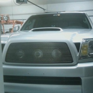 Hid's behind grill