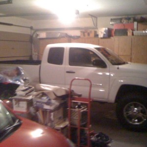 barely fits in the garage