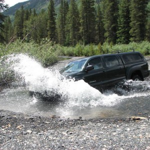 Crossing Slate River