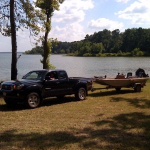 Truck and boat