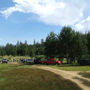 The crew at the creek crossing