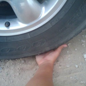 Got the wheel off the ground