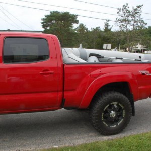 8-9 raft loaded up for fishin trip.