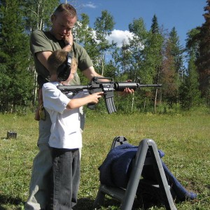Nephew with AR-15