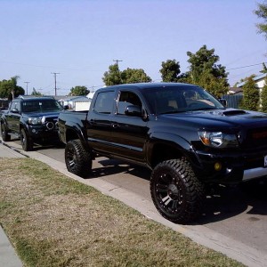Black Tacomas at SoCal Mod 3
