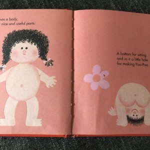 Reading potty books with my daughter. I feel like they went a little too far with this one...
