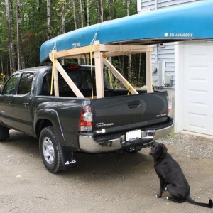 New canoe rack.