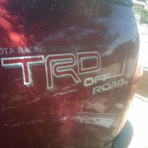 TRD OFF ROAD POSER sticker