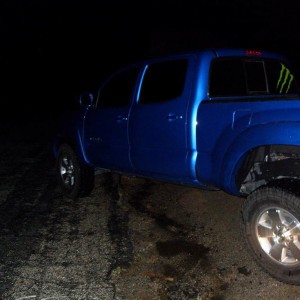 Off roading at night, end of trail, had to get 1 pic