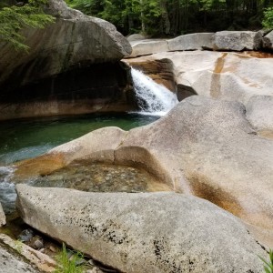 Falls on the Basin, NH. TW waterfall tour