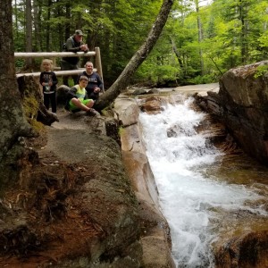 Falls on the Basin, NH. TW waterfall tour