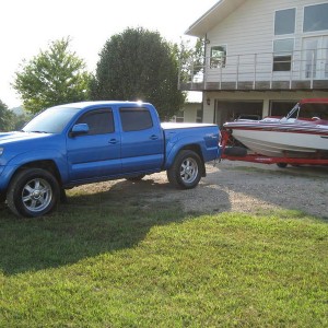Tacoma pulling Eliminator Eagle