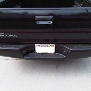 09 Tacoma Rear Black Bumper