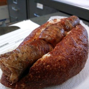Smoked sausage Sammie/dog thing