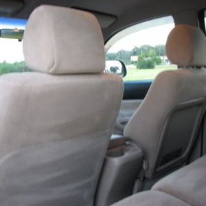Back of front seats
