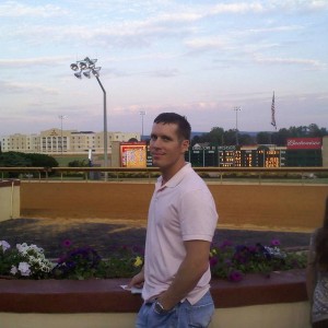 at the horse races, charles town, wv