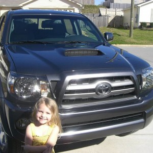My daughter and my new truck.