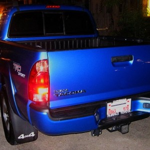 Cameraperson's Toyota Tacoma and SLASH
