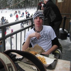 burger, fries, and a concousion
