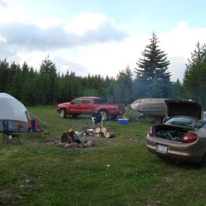 first camping trip with truck