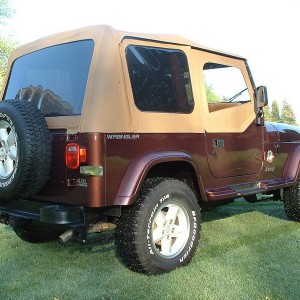 Photo prior install of matching BF Goody spare tire.