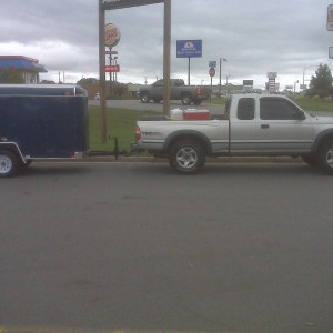 With trailer
