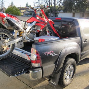 Loaded with the dirt bike