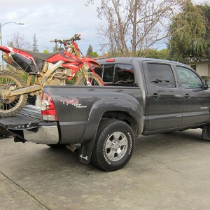 Loaded with the dirt bike