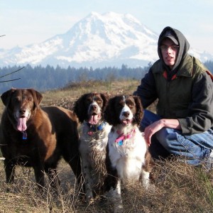 The dogs and Jake - Mt Rainier