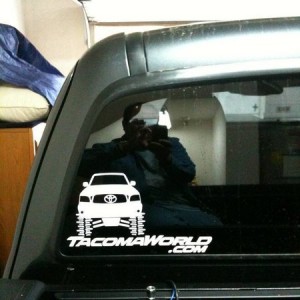 Tacoma on TW Sticker