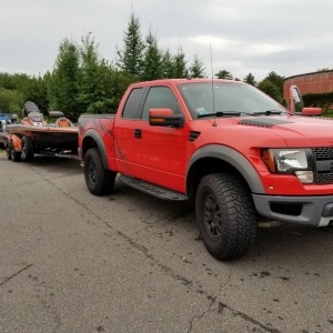 Mario's Raptor and boat