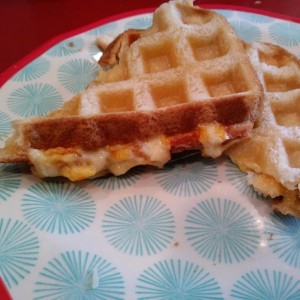 Grilled cheese waffles