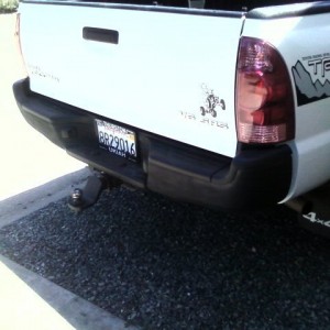 Chrome Bumper painted w/ RustoleumTextured Black