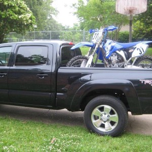 After graduation from college with my new dirtbike in it.