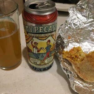 Beer and burrito