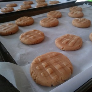 Had to get another batch of peanut butter cookies goin.