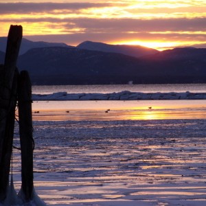 Sunset over Adirondacks