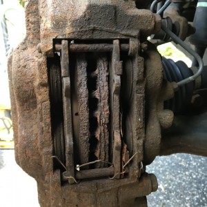 Front left brakes mess