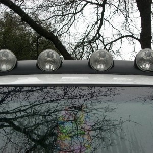 Close up of light bar