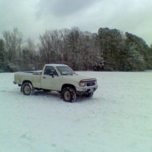 In the field again