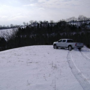 Having fun in the field at the farm.