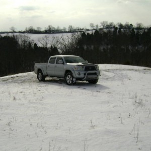 Messing around in the field.