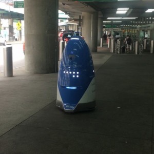 Robot security guard at LaGuardia. I don't like the future