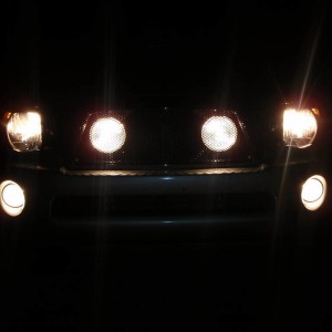 lights at night(they are alot brighter, doesnt look as bright in pics)