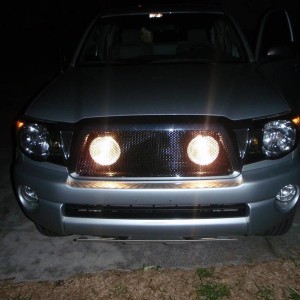 lights at night(they are alot brighter, doesnt look as bright in pics)