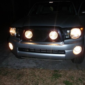 lights at night(they are alot brighter, doesnt look as bright in pics)